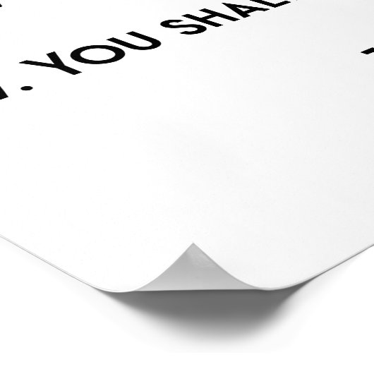 Das Zehn Gebote Poster (Ecke)