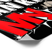 Das zehnte Button kann meinen Donkey-Bowling küsse Poster (Ecke)