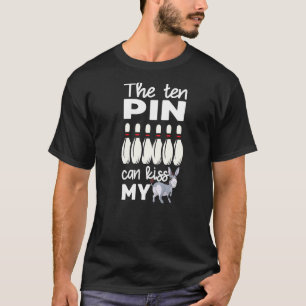 Das zehnte Button kann meinen Donkey Funny Bowling T-Shirt