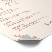 Das Zeichen der Bar Hochzeit Poster (Ecke)