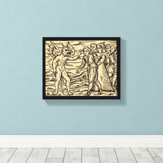 Das Zeichen der Bestie 8x10 Leinwanddruck (Insitu (Holzboden))