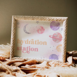 Das Zeichen der Weltraumbahnstation Girl Poster