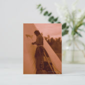 Das Zeichen seiner Medizin zeichnen Postkarte (Stehend Vorderseite)