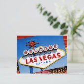 Das Zeichen "Willkommen bei Fabulous Las Vegas" Postkarte (Stehend Vorderseite)