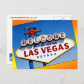 Das Zeichen "Willkommen bei Fabulous Las Vegas" Postkarte (Vorne/Hinten)