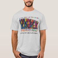 Das Zeichenstift-T-Shirt