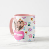 Das Zeichnend Foto der Mutter für Kinder Tasse (Vorderseite Links)