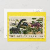Das Zeitalter der Reptilien 1970 Postkarte (Vorne/Hinten)
