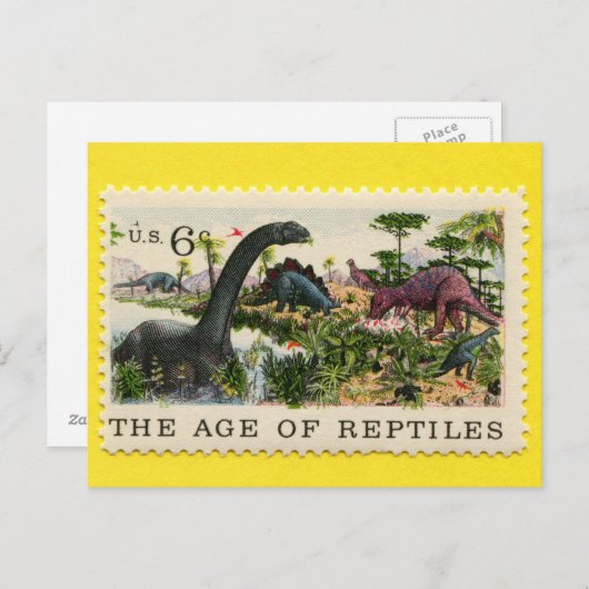 Das Zeitalter der Reptilien 1970 Postkarte (Vorne/Hinten)