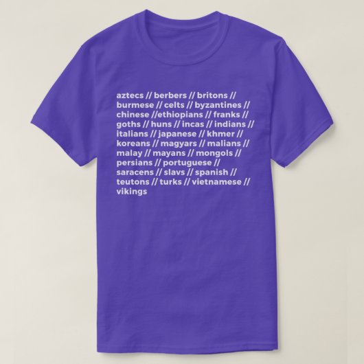 Das Zeitalter des Empires-Schriftartes T-Shirt (Design vorne)