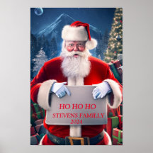 Das zeitlose Poster des Weihnachtsmanns Yuletide S