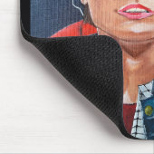 Das Zeitreisende Gemälde von Alfred Fox Mousepad (Ecke)