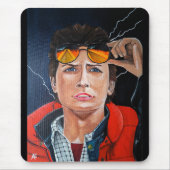 Das Zeitreisende Gemälde von Alfred Fox Mousepad (Vorne)