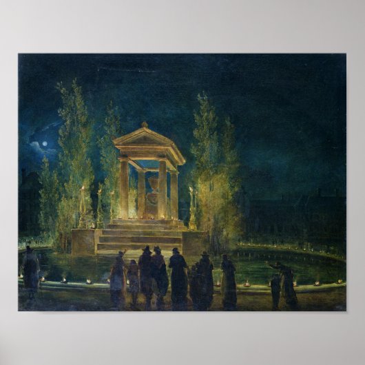 Das Zenotaph von Jean Jacques Rousseau Poster (Vorne)