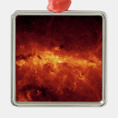Das Zentrum der Milchstraße mit Staub Silbernes Ornament (Vorne)