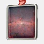 Das Zentrum der Milchstraße Silbernes Ornament (Links)