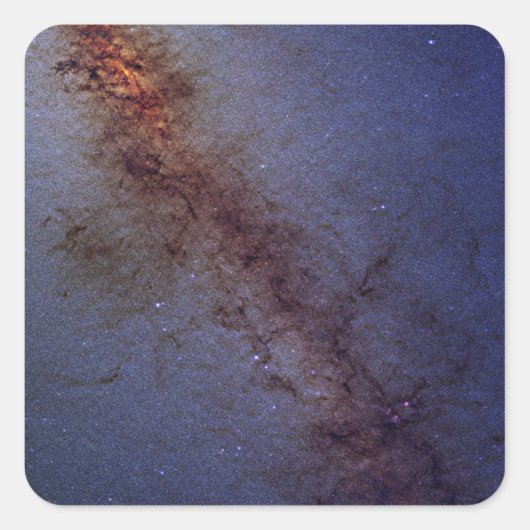 Das Zentrum unserer Milchstraße Quadratischer Aufkleber (Vorderseite)