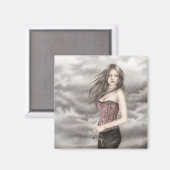 Das zerbrochene Kettenmagnet Magnet (Vorderseite/Rückseite)