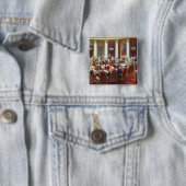 Das zeremonielle Sitzen des Staats-Rates Button (Beispiel)