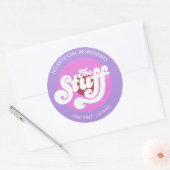 Das Zeug Runder Aufkleber (Umschlag)