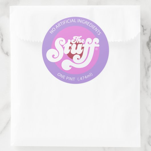 Das Zeug Runder Aufkleber (Tasche)