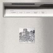 Das Zeugnis des Papstes am Petersplatz Magnet (In Situ (Geschirrspüler))