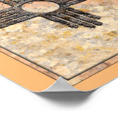 Das Zia-Sun-Symbol-Poster in New Mexico Poster (Ecke)