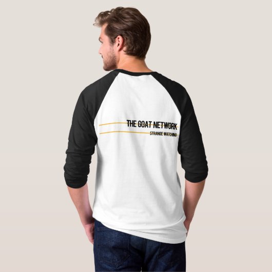 Das Ziegenetz - Raglan-T - Shirt - Vorder- und Rüc (Schwarz voll)