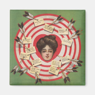 Das Ziel (1907) - Vintage Frauendarstellung Magnet