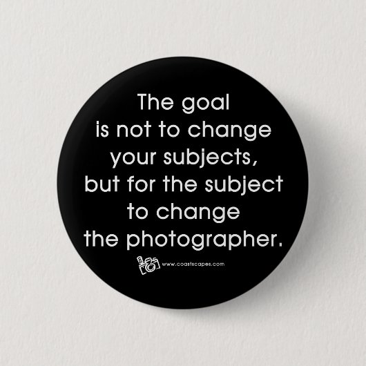 Das Ziel des Fotografen Button (Vorderseite)