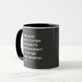 Das Ziel des Fotografen Tasse (Vorderseite Links)