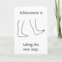 Das Ziel ist der nächste Schritt. Glückwunsch