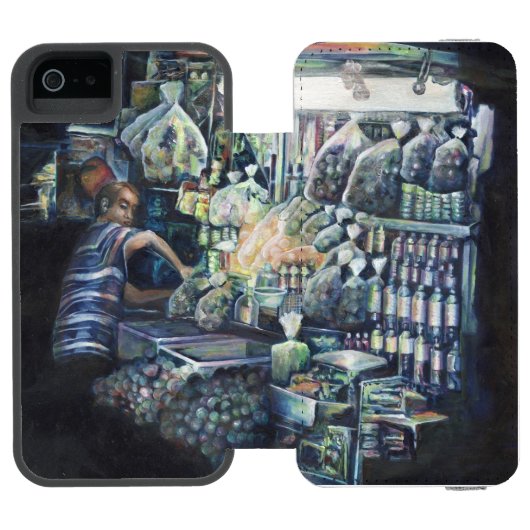 Das Ziel verschoben, Singapur Incipio iPhone Geldbeutel-Hülle (Folio Geöffnet)