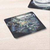 Das Ziel verschoben, Singapur Rechteckiger Pappuntersetzer (angewinkelt)