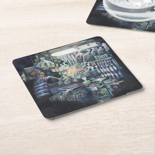 Das Ziel verschoben, Singapur Rechteckiger Pappuntersetzer (angewinkelt)