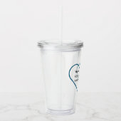 Das Ziel von heute - Behalt den winzigen Menschen, Acryltrinkbecher (Rechts)