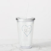 Das Ziel von heute - Behalt den winzigen Menschen, Acryltrinkbecher (Rückseite)