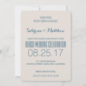 Das Ziel, Wellen zu brechen, wir tun es Hochzeit Einladung (Rückseite)