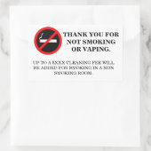 Das Zimmer war sauber und das Bad war sehr sauber. Rechteckiger Aufkleber (Tasche)