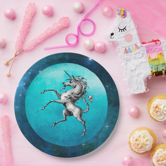 Das Zinneinhorn Pappteller (Party)