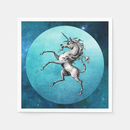 Das Zinneinhorn Serviette (Vorderseite)