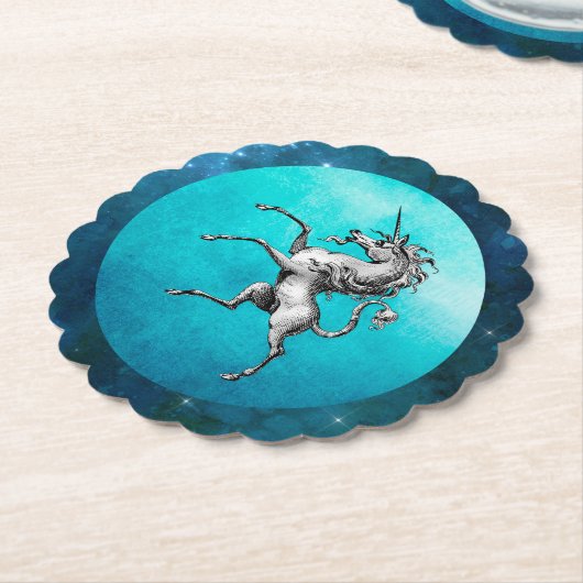 Das Zinneinhorn Untersetzer (angewinkelt)