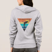 Das Zipper-Hoodie-Logo für Frauen auf der Rückseit Hoodie (Rückseite)
