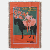 Das Zirkus-Mädchen - Frau auf PferdeTheater- Decke (Vorderseite Vertikal)