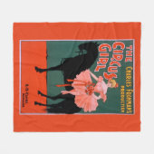 Das Zirkus-Mädchen - Frau auf PferdeTheater- Fleecedecke (Vorderseite (Horizontal))