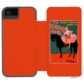 Das Zirkus-Mädchen - Frau auf PferdeTheater- Incipio iPhone Geldbeutel-Hülle (Folio Geöffnet)