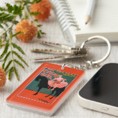 Das Zirkus-Mädchen - Frau auf PferdeTheater- Schlüsselanhänger (Vorderseite rechts)