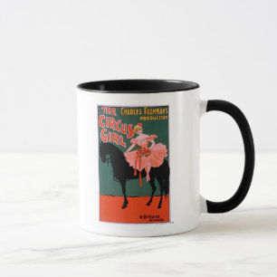 Das Zirkus-Mädchen - Frau auf PferdeTheater- Tasse