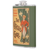 Das Zirkus-Mädchen-Theaterplakat #1 Flachmann (Links)