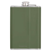 Das Zirkus-Mädchen-Theaterplakat #1 Flachmann (Rückseite)